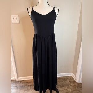 See You Monday black sleeveless maxi dress SZ LG